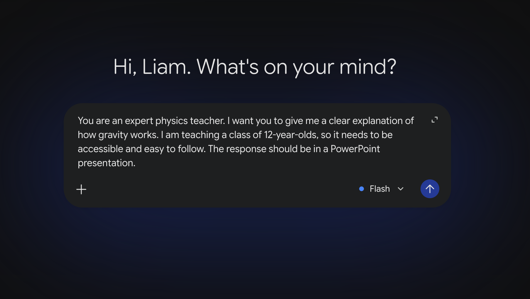Screenshot for Day 1, Your first great prompt